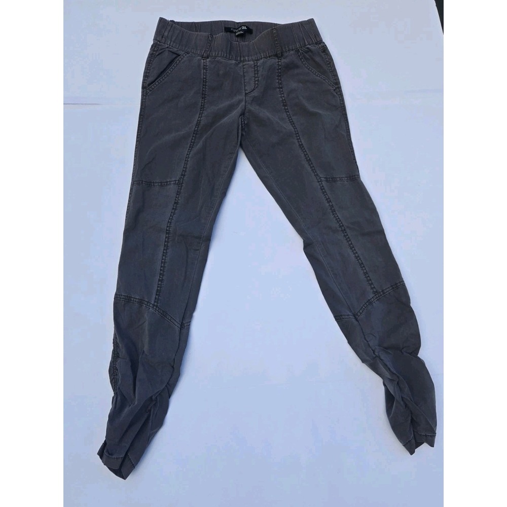 Forever 21 Women's Jogger Pants Medium Gray Elastic Waist‎ Tapered Casual